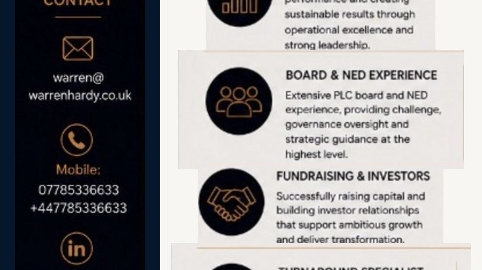 Why choose Warren Hardy, shown in a mobile-friendly stacked layout.